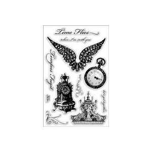  Stampendous Perfectly Clear Stamps Time Flies Everything 