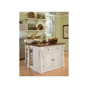   : Home Styles Monarch Island with Two Stools 5020 948: Home & Kitchen