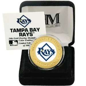 Tampa Bay Rays 24Kt Gold and Team Color Mint Coin
