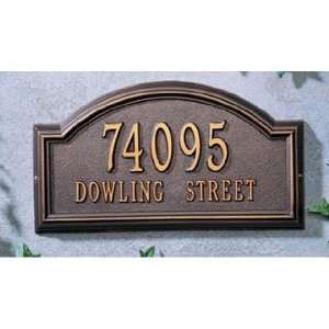   Wall Providence Arch Address Plaque Two Lines Patio, Lawn & Garden