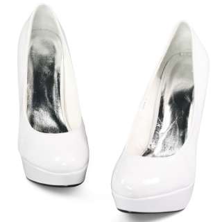 US SHIP! sexy womens white patent platform high stiletto heels pumps 