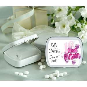 Wedding Favors Heart Bubble Design Sweet Sixteen Personalized Glossy 