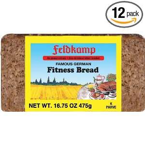 Feldkamp Fitness Bread , 16.75 Ounce Vacuum Packs (Pack of 12)  