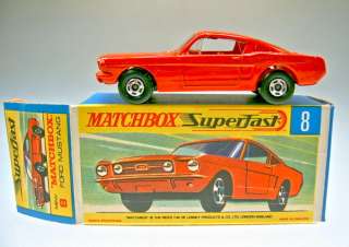 Superfast No.08A Ford Mustang orange red body red interior m/b  