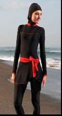 Islamic Full Muslim Women Girl Swimwear BLCK New XL  