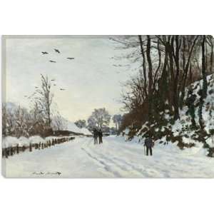 La Route De La Ferme Saint Simeon En Hiver 1867 by Claude Monet Canvas 