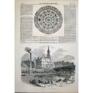  Brassey Testimonial Victoria Bridge London Print 1851 
