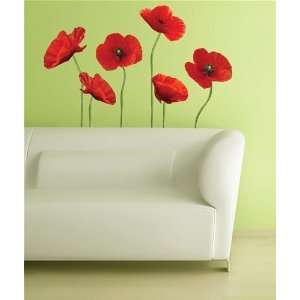  Poppies at Play Giant Wall Decal in RoomMates: Home 