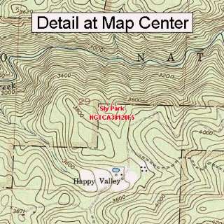 USGS Topographic Quadrangle Map   Sly Park, California (Folded 