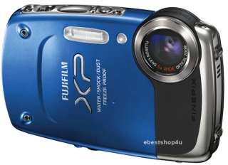 Fuji Finepix XP20 14MP 5 meter Waterproof HD Digital Camera Blue 