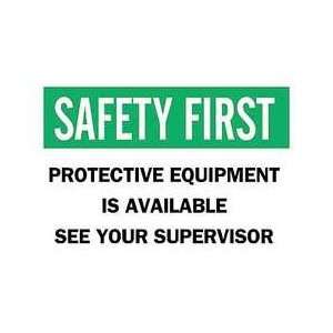 Safety Sign 7 X 10   BRADY  Industrial & Scientific