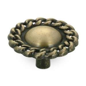 Village expression   1 1/2 diameter knob in burnished brass