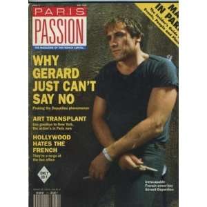   Passion Magazine May 1990 Gerard Depardieu Cover 
