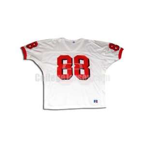  White No. 88 Game Used Utah Russell Football Jersey (SIZE 