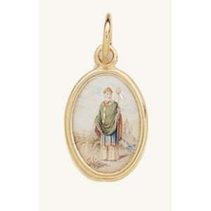 Gold Plated Religious Medal   Saint Patrick Jewelry