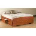 Everett Espresso 12 drawer Platform Storage Double Bed  