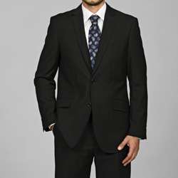 Giorgio Fiorelli Mens Slim Fit Black 2 button Suit  