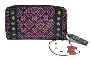 Sanrio Hello Kitty Angry Leather Tweed Wallet LoungeFly 5