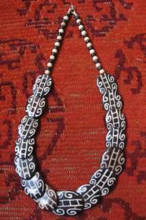 hand made bone necklace from nepal  