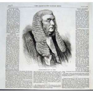  Vice Chancellor Sir W M James Antique Print 1869