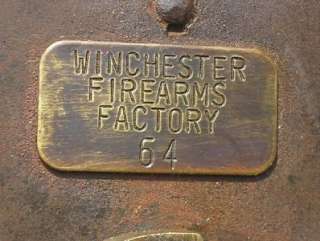 Cast Iron Working Winchester Gun Padlock Lock wth Keys  
