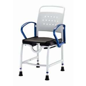  Ulm Shower Commode Chair in Grey / Blue: Home & Kitchen