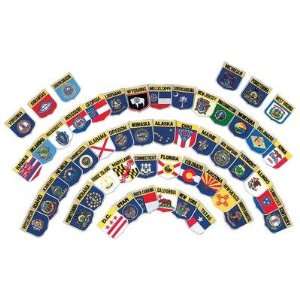  Diamond Plate™ 77pc Embroidered State Flag Patch Set 