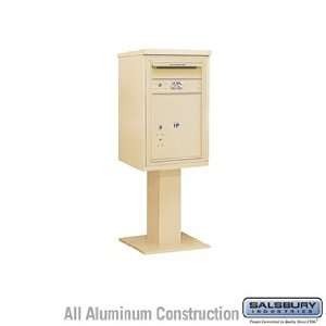  1 Parcel 4C Pedestal Mailbox   Sandstone