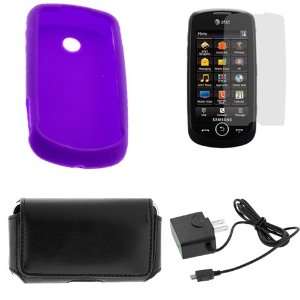  Case+LCD Screen Protector+Black Travel Charger +Black Universal 