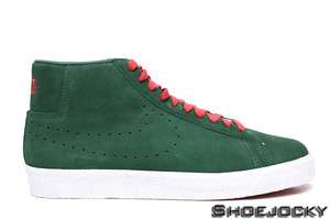 Nike SB Blazer High Suede Watermelon Green DS Sz 12 new 310801 361 