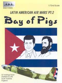 Blackbird Decals 1/72 BAY OF PIGS CUBAN & CIA AIR FORCE  