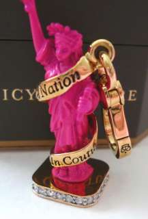 JUICY COUTURE NEW YORK STATUE OF LIBERTY PINK CHARM NEW  