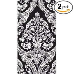  Range 3 Ply Paper Guest Towels, Black with White Grandeur, 16 Count 