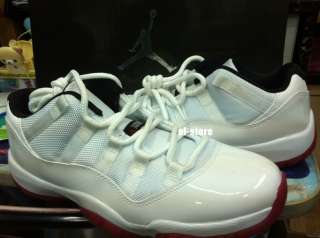 2012 Nike Air Jordan XI 11 Retro Low White Red US 10.5 11 12  