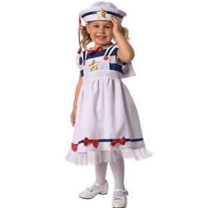  Sweet Sailor Costume Child Toddler 3T 4T: Toys & Games