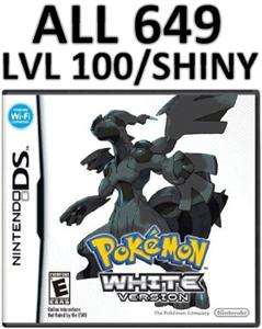 Pokemon White DS lite DSi XL All 649 Game Unlocked  