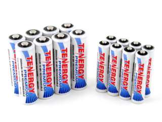 16 Premium NiMH Rechargeable Batteries: 8 AA + 8 AAA 844949020220 