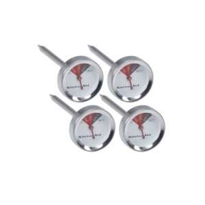 KitchenAid BBQ Stainless Steel Grilling Thermometers, Set of 4:  