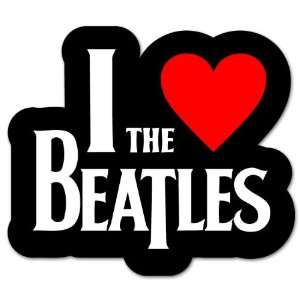  The Beatles LOVE music sticker 4 x 4 Everything Else