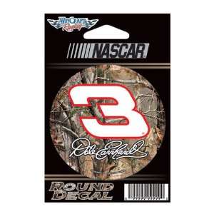  #3 Dale Earnhardt Sr. Real Tree 3 Round Decal Wincraft 