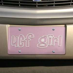  UCF Knights Pink Mirrored UCF Girl License Plate 