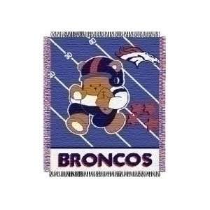  Denver Broncos Woven Baby Blanket 36 x 48: Sports 