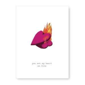   Milk Objects to Desire Greeting Card You set my heart on fire Beauty