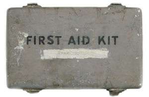 US WWII Vehicle First Aid Kit with Contents  