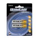 Ultralast AA Alkaline Battery Retail Pack   2 Pack