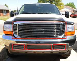 99 04 FORD F250 EXCURSION BILLET GRILLE COMBO GRILL SD  