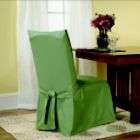 Sure Fit Cotton Duck Sage Full Dining Room Chair Slipcover
