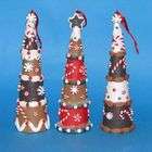   Candy Cane Shatterproof Christmas Ball Ornament Table Top Cone Tree