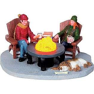 Around The Fire, Battery operated  Lemax Village Collection Seasonal 