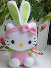 New HELLO KITTY TY Lovely Soft Plushies Doll TOY GOOD GIFT FOR KIDS 